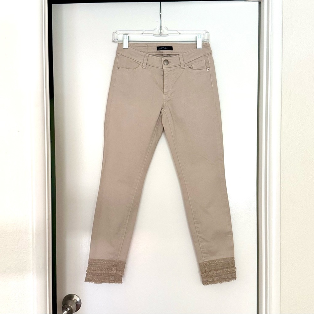 Marc Cain slim pants with Lace Hem